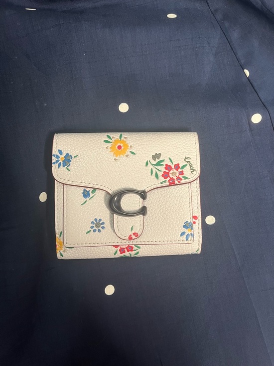 Coach Handbags - Coach Tabby Wildflower Print Floral Chalk Multi Small Wallet